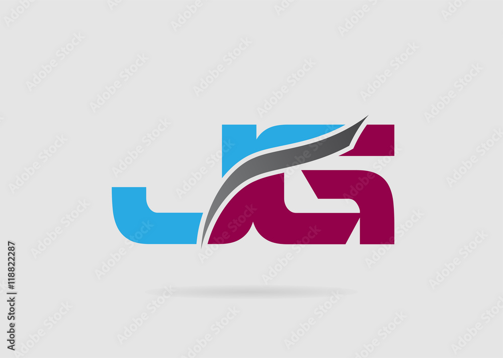 Obraz premium JG Logo. Vector Graphic Branding Letter Element 