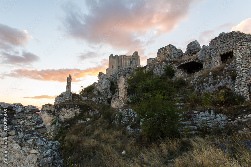 Rocca Calascio, Lady Hawk Fortress, in Abruzzo, L'Aquila, Italy