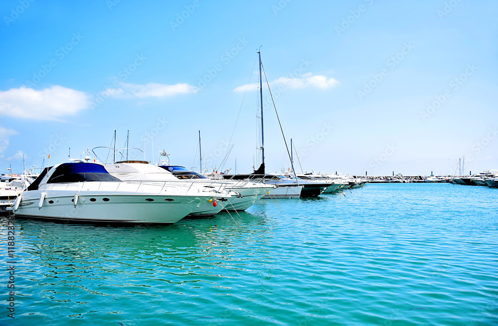 Fototapeta premium Sail boat harbor