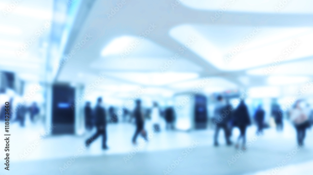 Blurred image of business people walking, Blur abstract backgrou Blurred image of business people walking, Blur abstract backgrou