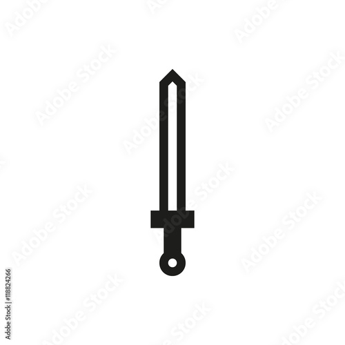 Sword icon on white background