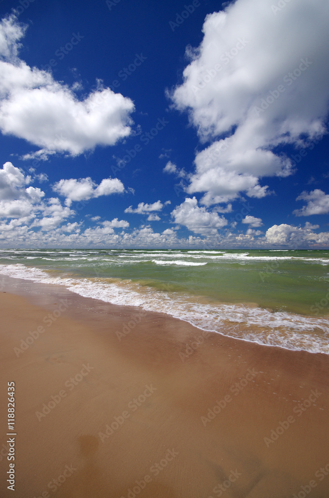 Baltic sea shore in Ventspils, Latvia Baltic sea shore in Ventspils, Latvia