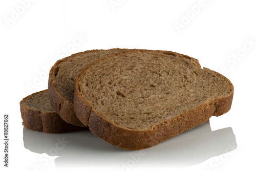 the slices of rye bread