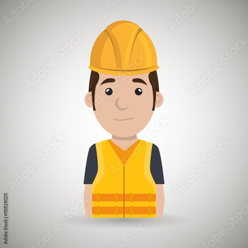 worker protection tools icon vector illustration design
