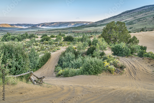 Fototapeta Naklejka Na Ścianę i Meble -  trails in North Sand Hills