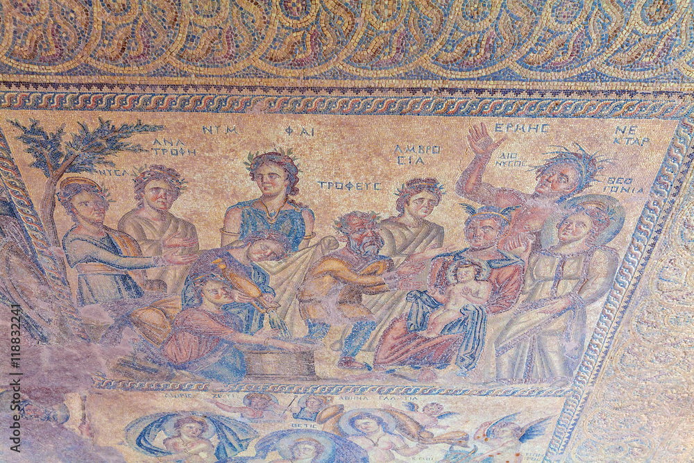 Ancient Mosaics in the Archaeological Site, Paphos