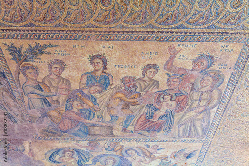 Ancient Mosaics in the Archaeological Site, Paphos