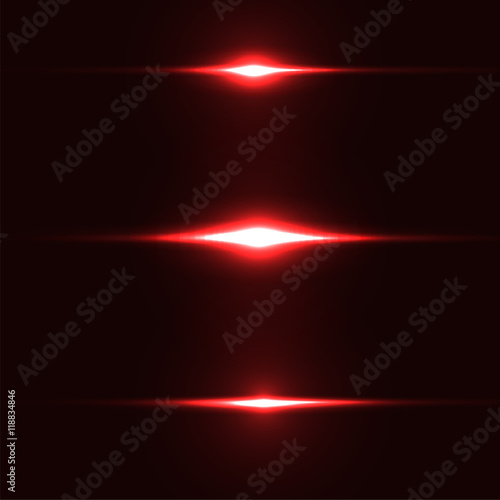 Realistic light glare, highlight set. Collection of beautiful bright neon lens flares. Lighting effects of flash.