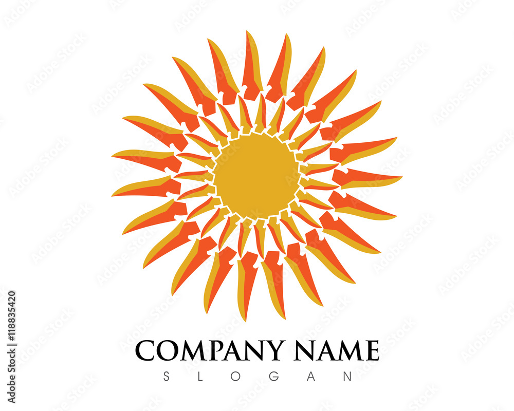 Fototapeta premium Sun Logo