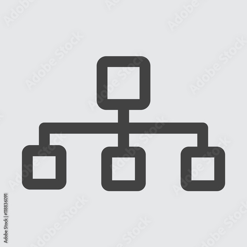 Flow chart Icon Vector.