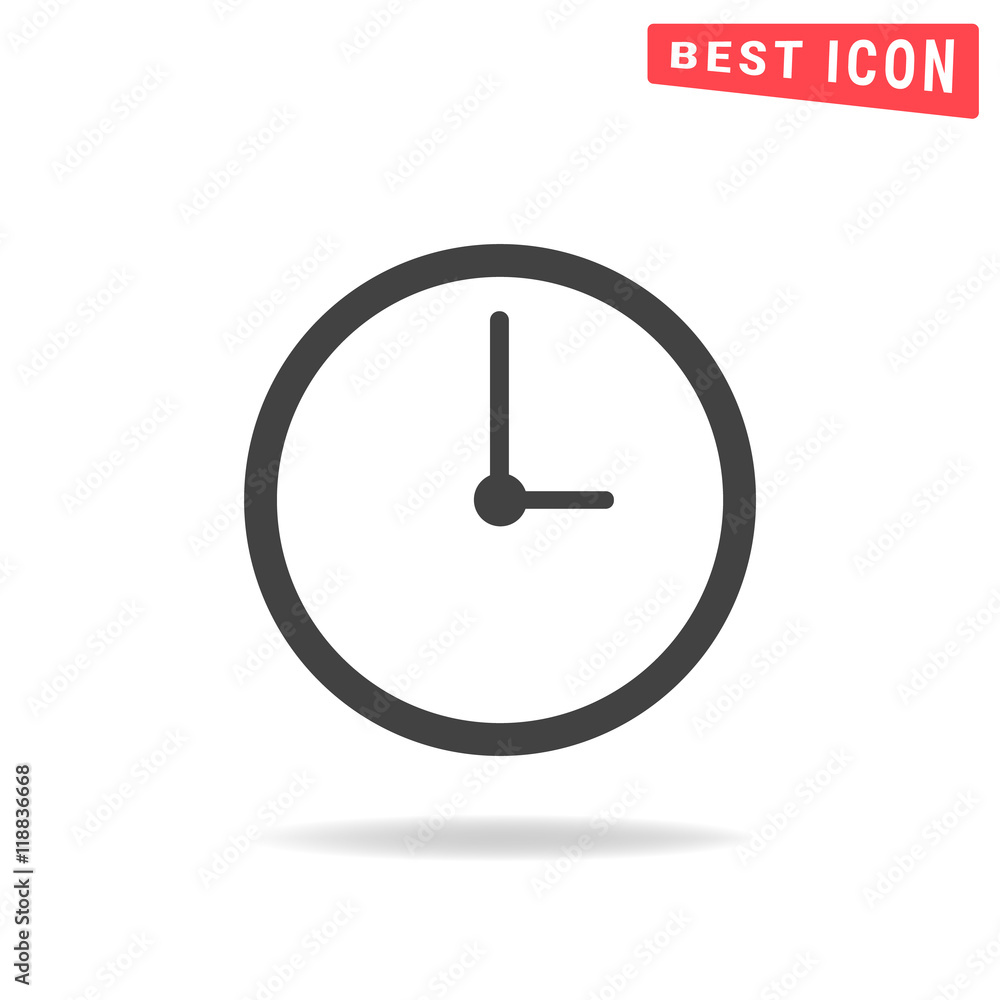 Clock icon. Clock icon.