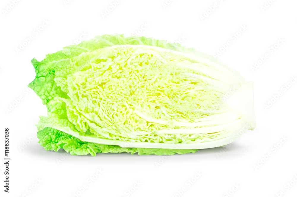 Chinese cabbage isolated on the white background Chinese cabbage isolated on the white background