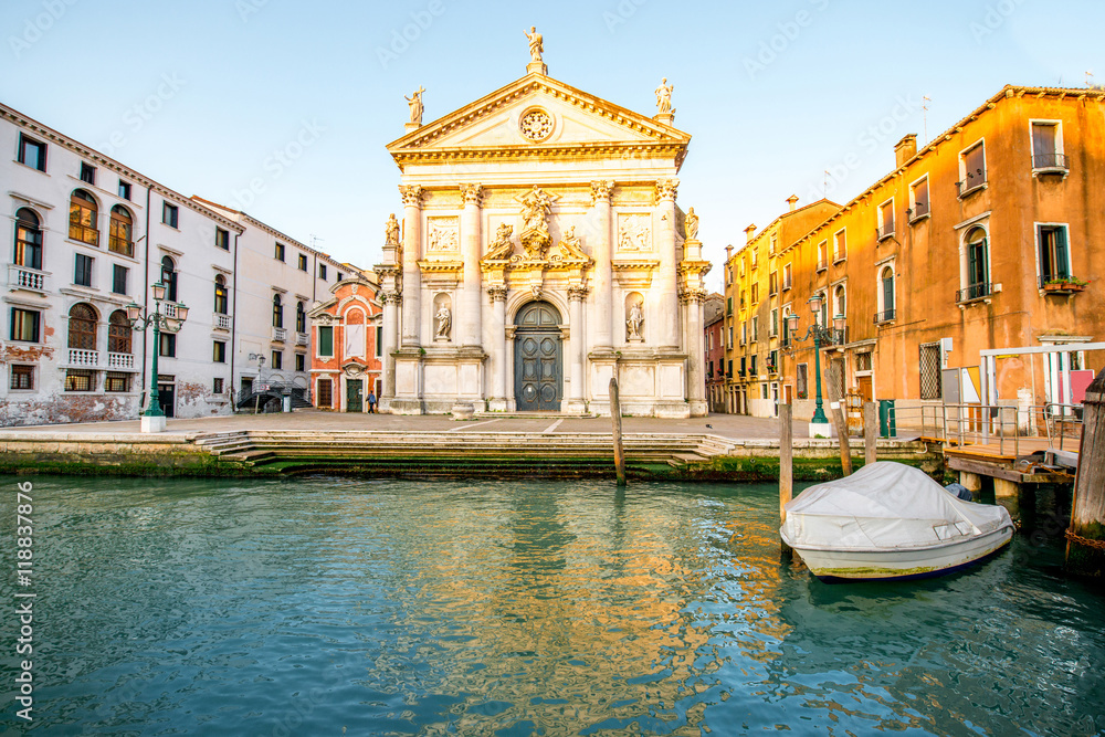 San Stae church on the Gand canal in Venice