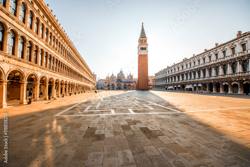 San Marco main square in the morning in Venice © rh2010