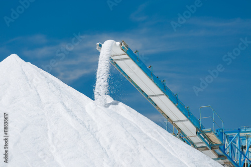 Sea salt production and storage