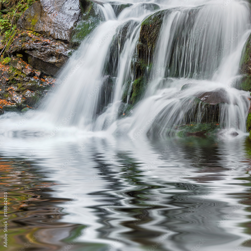 Beautiful autmn waterfall Beautiful autmn waterfall