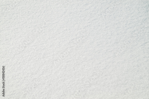 Pure white snow
