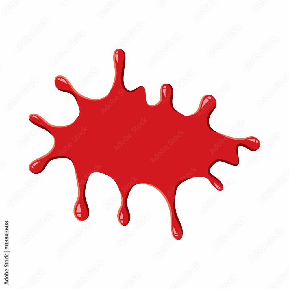 Blood icon isolated on white background. Liquid symbol Blood icon isolated on white background. Liquid symbol