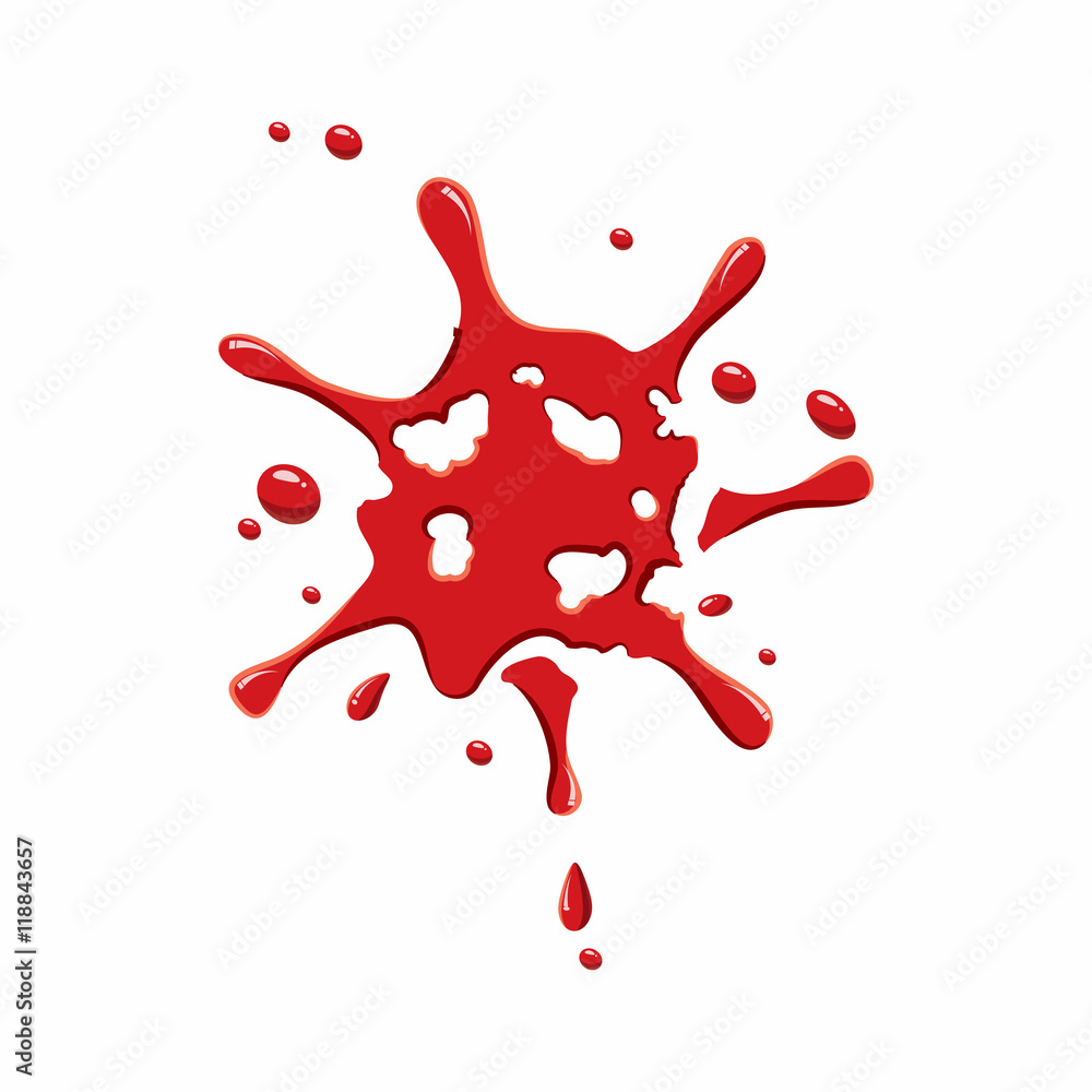 Small spot of blood icon isolated on white background. Liquid symbol Small spot of blood icon isolated on white background. Liquid symbol
