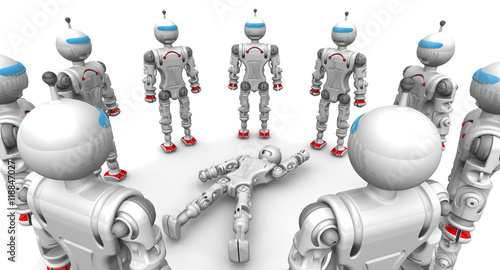 Defective robot surrounded operable