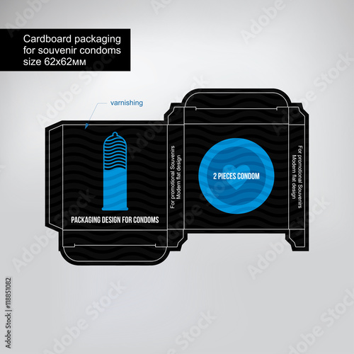 condom box design template vector