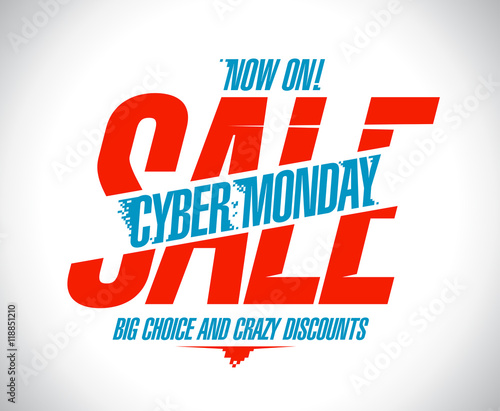 Cyber monday sale design.