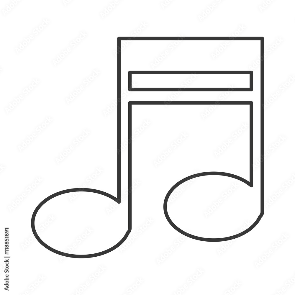 flat design music note icon vector illustration flat design music note icon vector illustration