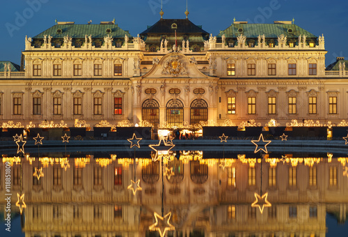Belvedere in Vienna Austria at Christmas time © Katecat