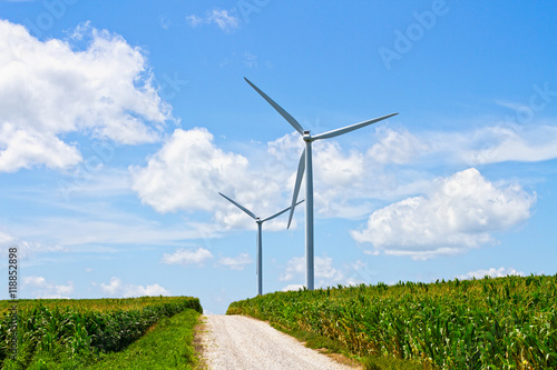 Sustainable energy with wind turbines