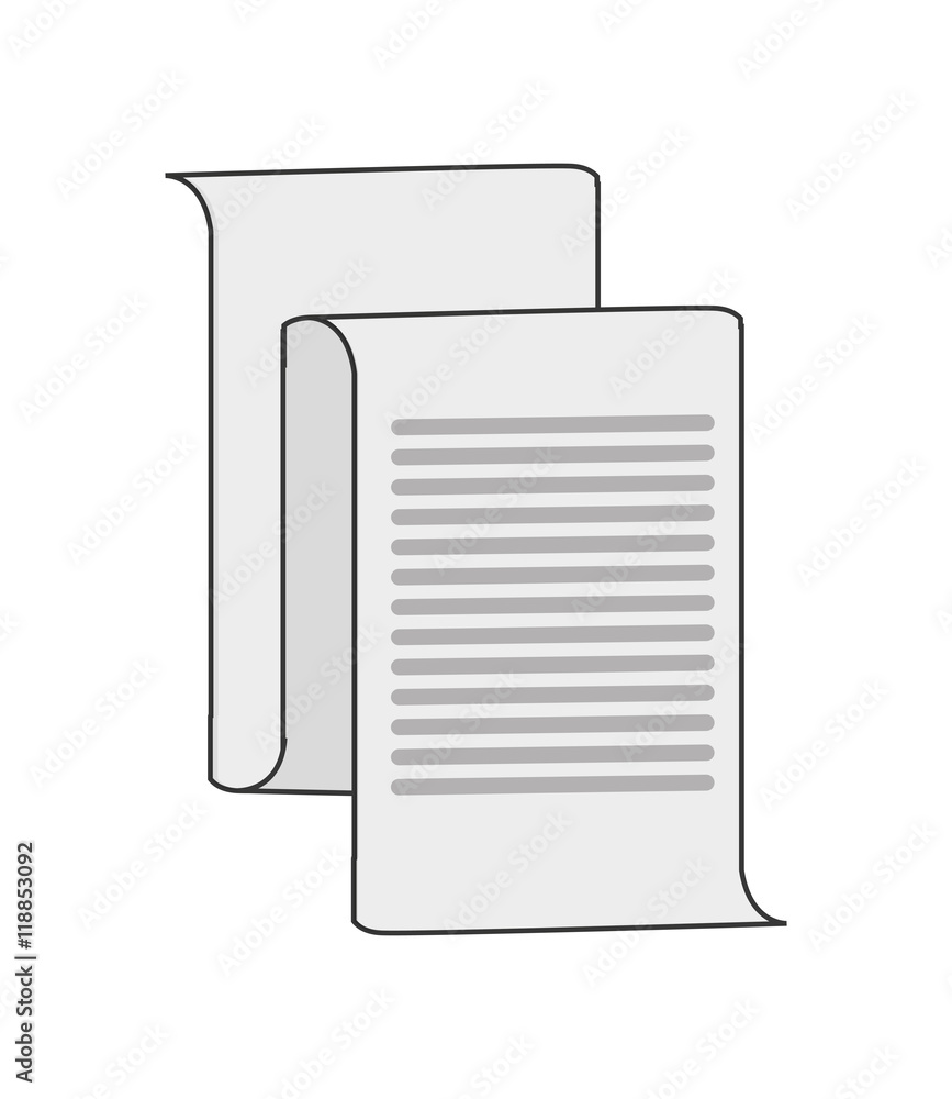 flat design paper document icon vector illustration flat design paper document icon vector illustration