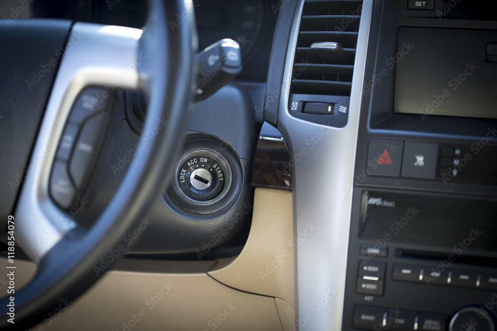 Modern car dashboard