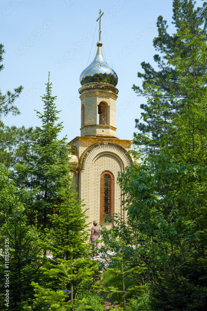 Chapel in forest