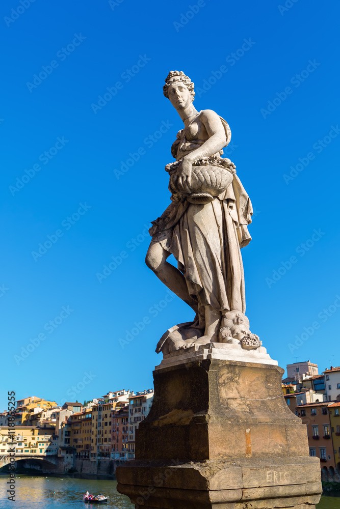 Obraz premium historic statue in Florence, Italy