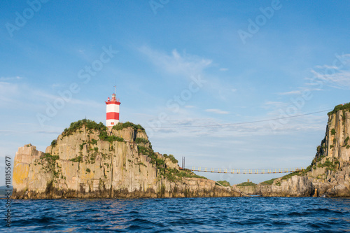 Basargin lighthouse in Vladivostok in Russia