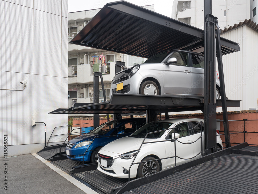 Obraz premium 機械式駐車場