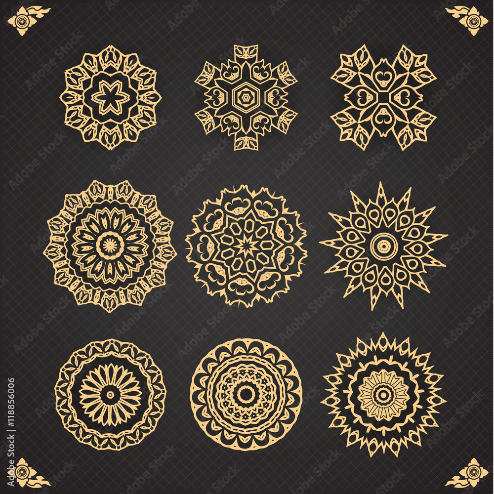 Design elements graphic Thai design ,Abstract Seamless Design elements graphic Thai design ,Abstract Seamless