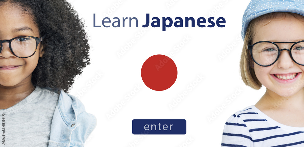 Learn Japanese Language Online Education Concept Learn Japanese Language Online Education Concept