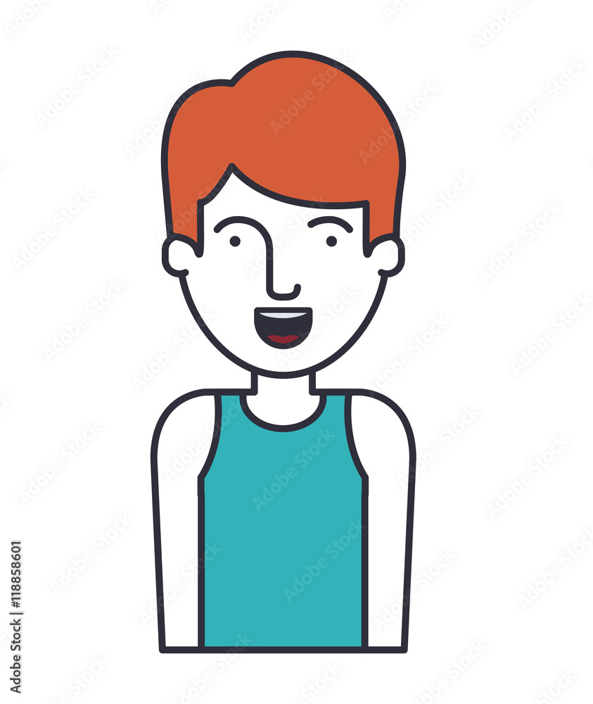 young man avatar isolated icon vector illustration design young man avatar isolated icon vector illustration design