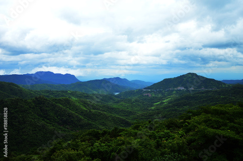 Landscape of mountain in Petchaboon province,Thailand, Selective focus.