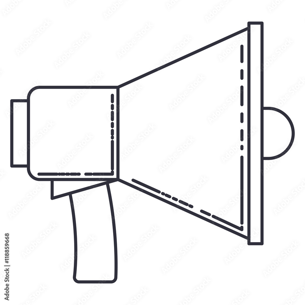 megaphone silhouette isolated icon vector illustration design megaphone silhouette isolated icon vector illustration design