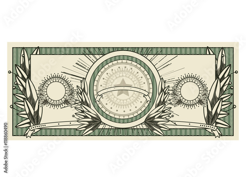 bill dollar print seal isolated icon vector illustration design