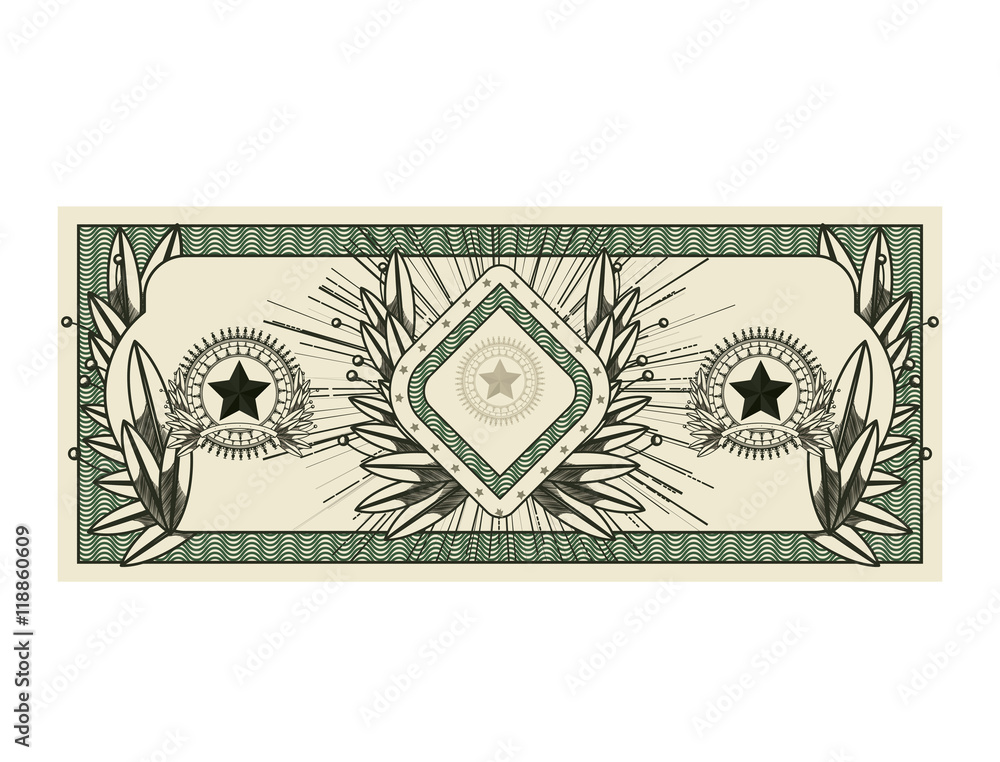 bill dollar print seal isolated icon vector illustration design