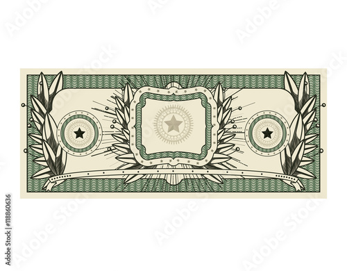 bill dollar print seal isolated icon vector illustration design