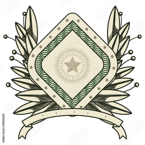 dollar emblem seal isolated icon vector illustration design