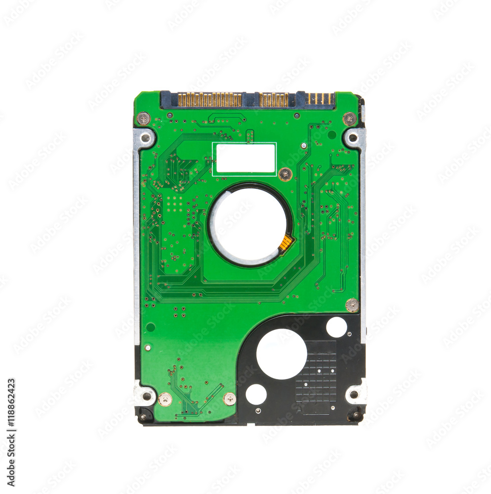 Hard disk on white background Hard disk on white background