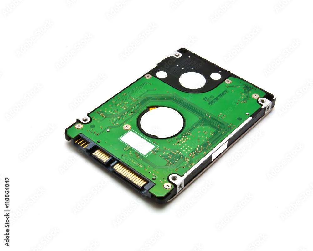 Hard disk on white background Hard disk on white background