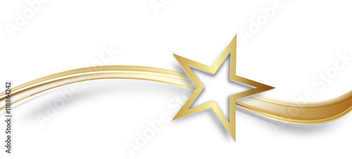 Gold Schleife Band Banner Geschenk