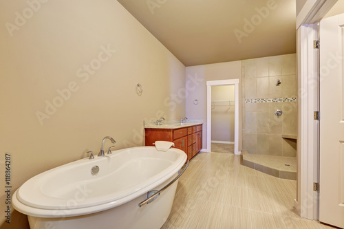 Great bathroom interior in brand new house.