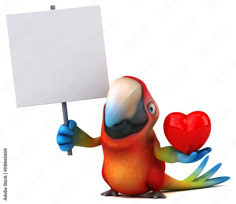 Fototapeta premium Fun parrot