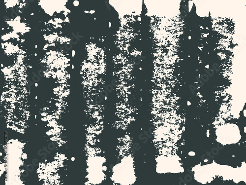 Abstract grunge vector background. Monochrome composition of irregular graphic elements. Created using handmade camera-less photographic print.
